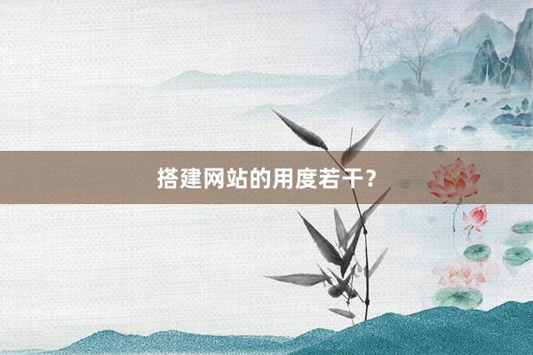 搭建网站的用度若干？